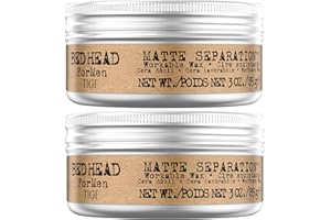 Bed Head for Men by Tigi Matte Separation Cire coiffante pour homme, 85 g, lot de 2