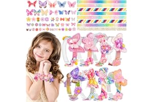 HGRGHH zestaw bransoletek dla dzieci, 68 SZT bransoletki przyjaźni, zestaw do samodzielnego wykonania, Zestaw do robienia bransoletek dla dziewczynek, Prezenty dla dziewczynek 4, 5, 6, 7, 8, 9, 10 lat