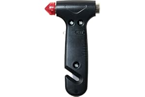 SOS LIGHT GEMCORE MARTILLO de seguridad, portátil de emergencia, para coche: rompeventanas y cortador de cinturón de seguridad, portátil coche: Rompeventanas y Cortador de cinturón de Seguridad