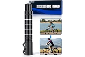 COICER Elevador de manillar de bicicleta (13,6/18/21) x 2,86 cm/28,6 mm, manillar de bicicleta 31,8/25,4 x 120 mm, manillar ajustable para conducción saludable, manillar de bicicleta, aluminio para