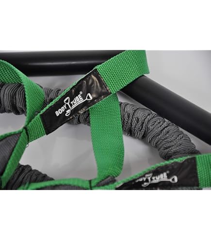 5X ELASTICI TUBOLARI CON MANIGLIE 140 CM A RESISTENZA MEDIA Ideale Per Tonificare, Per Riabilitazione O Stretching - Foto 2