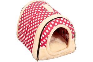 Gaorui 2-in-1 Pet house and Sofa Dog Cat Kennel House Bed Indoor Plush Warm Cushion Foldable Portable