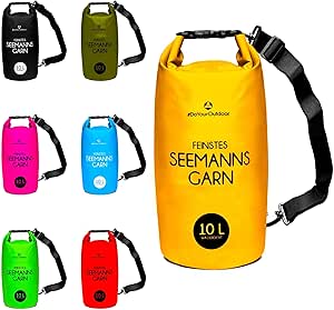 Dry Bag / wasserfester Packsack erhältlich in 2 / 5 / 10 / 20 / 30 / 40 Liter »Seemann« Wasserdichte Trockentasche Seesack Trockensack / Sack - Kajak Kanu Segeln Angeln Schwimmen Strand Bootfahren