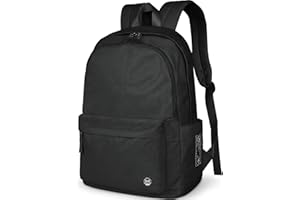 HAMUNI School Backpack Girls Boys College Rucksack Unisex Classic Lightweight Casual Daypack College Travel Business Work Bag for Men Women fits 15.6 Inch Laptop