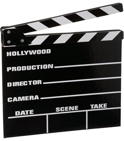 Ciak In Legno Per Feste A Tema Cinema - Clapperboard Scrivibile 26x30cm - Accessorio Regista - Foto 6