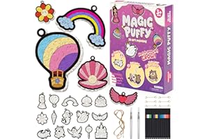 mtchavno 3D Art Kit, Magic Foam Texture Painting Kit, Zero-Pollution Digital Coloring Creative Crafts for Kids, DIY Painting Gifts for Children's Birthday Parties Ages 4, 5, 6, 7, 8, 9, 10