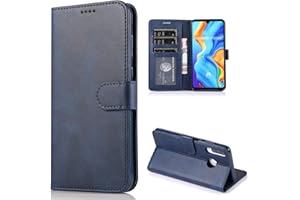 CTIUYA - Custodia in pelle per Huawei P30/P30 Lite/P30 Pro Huawei P30 Lite Blu scuro