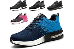 Eivaza Chaussures de sécurité Chaussures de Travail légères Chaussures Sportives à Bout en Acier Baskets Respirantes avec Embout en Acier Hommes ou Femmes Taille 35-46