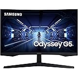 Samsung Odyssey G5 LC27G55TQWRXXU 27" 1000R Curved Gaming Monitor - 144Hz, 1ms, 1440p QHD, Freesync Premium, HDR10, HDMI, Dis