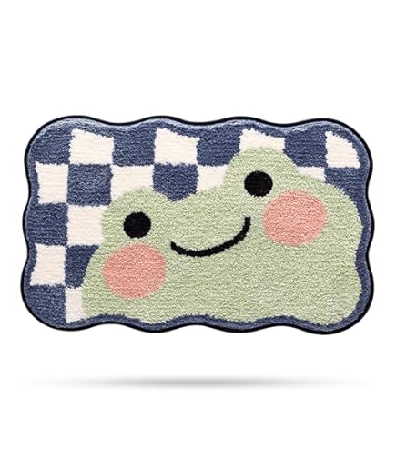 Winter Badematte Mit Schneeflocken - Weiche Mikrofaser Matte Für Weihnachtsdekoration