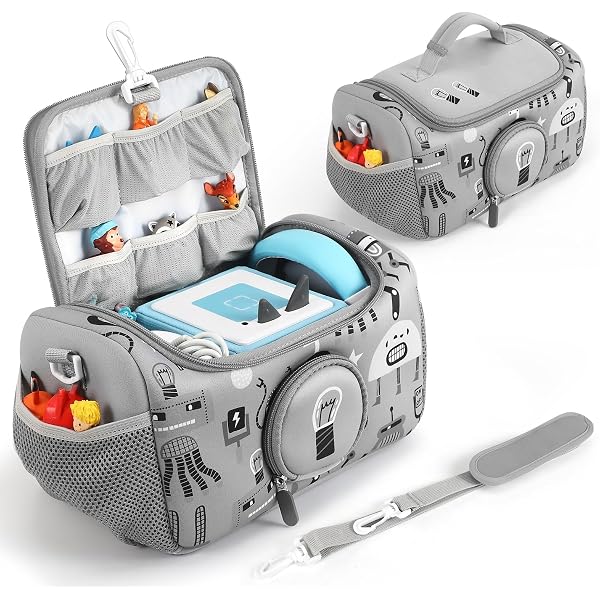Seracle Sac pour Toniebox Tonie, sac de transport pour kit de démarrage Toniebox et Tonies, casque, station de charge et autres accessoires, bleu foncé, Étui de transport