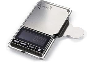 Dynavox Elektronische Tonarmwaage TW-4, Ermittlung und Einstellung der Auflagekraft für Plattenspieler-Tonabnehmer, antimagnetische Auflage, hohe Genauigkeit
