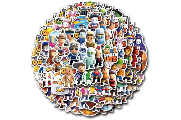 Autocollants Stumble Guy 110 pièces pour ordinateur portable, autocollants Cool pour adolescents, enfants, garçons, téléphone de Skateboard