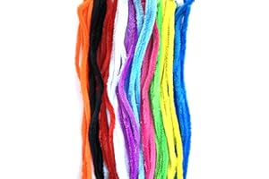 A2BSALES 10,20,50 Extra Long Large Fluffy Chunky Craft Pipe Cleaners Stems -50cm x 15mm - Pack Size: 20