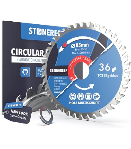 Hobbypower24 Mini Circular Saw Blade – 85mm X 10mm Bore, 36 Teeth – For Wood Cutting