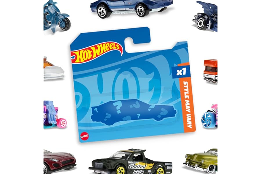 Hot Wheels Basic Car (Assorted Styles, One Random Item), 1:64 Scale Hot Wheels Car for Kids & Collectors, Modern & Classic Vehicles for Play or Display, Plastic & Die-Cast Toy Cars, 05785