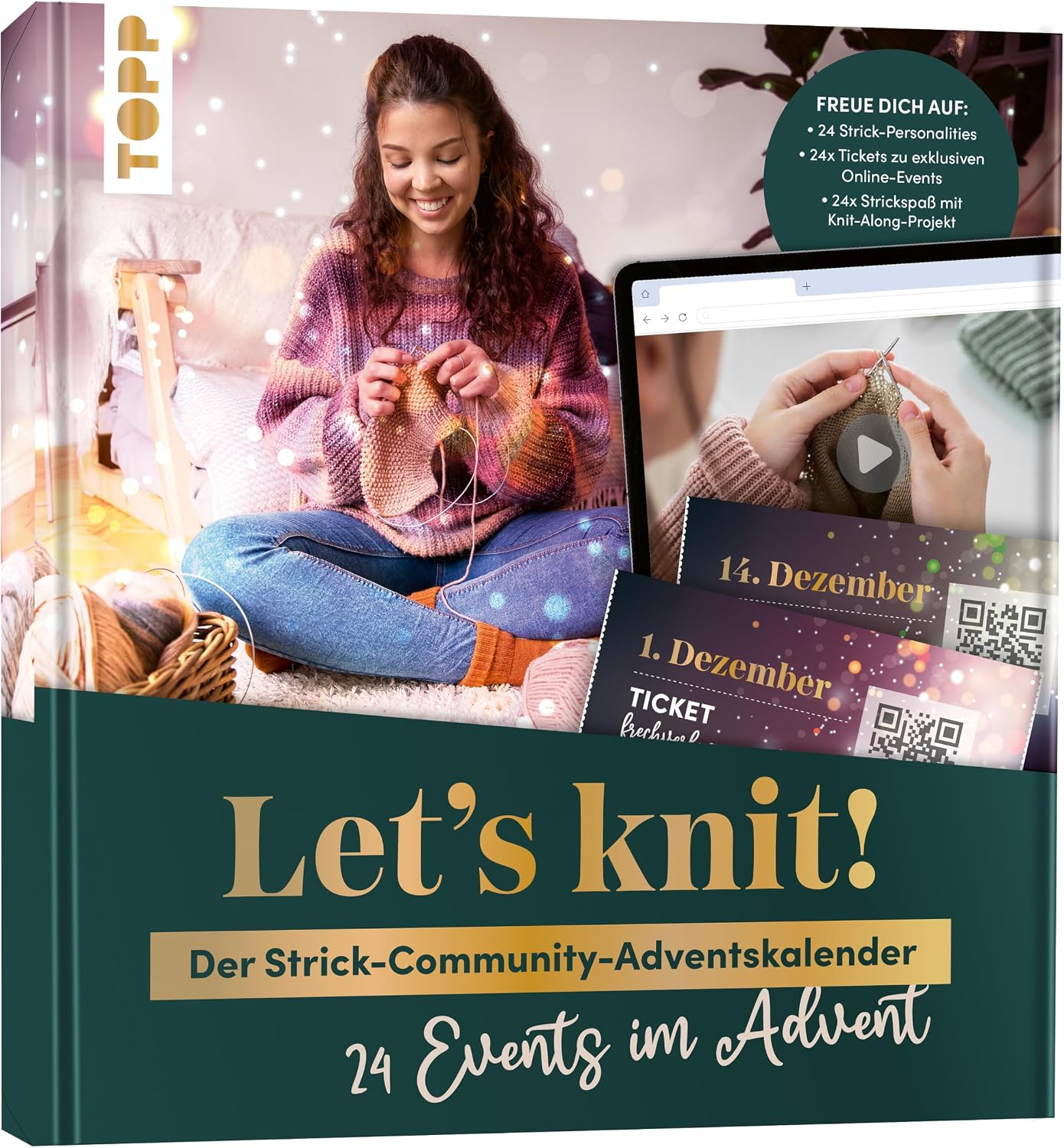 Alle Funktionen im Überblick : Let s knit 24 Events im Advent Der Strick-Com
