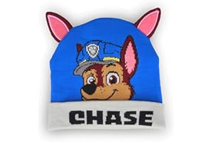 Kids2Go PawPatrol Chase Beanie mit Flauschigen Öhrchen | Einheitsgröße