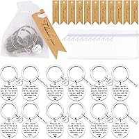 Pletmin Thank You Teacher Gifts With Rainbow Keyring, 6 Packs Leaving Gifts For Colleagues Thank You Card With Envelope Stainless Steel Inspirational Keychain For Thanksgiving Christmas - View #2