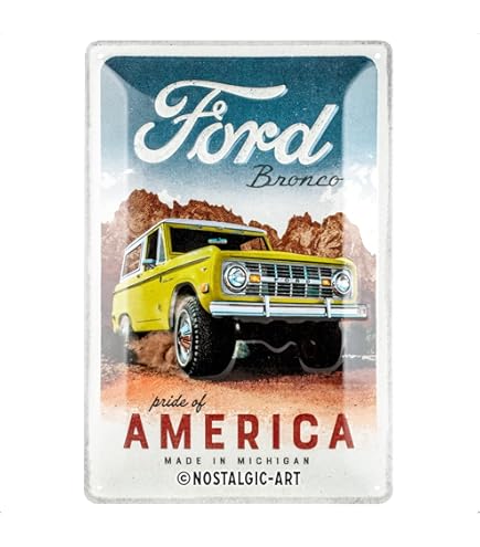 Targa Retrò Nostalgic-Art - The British Classic, 20x30cm, Metallo, Per Appassionati Mini Cooper - Foto 4