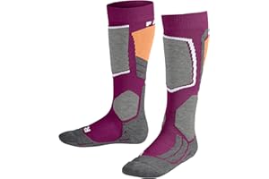 FALKE unisex bambini Catspads pantofole a calzino suola gommata antiscivolo migliore aderenza spesse confortevoli calde interno imbottito traspiranti sostenibili cotone lana 1 paio