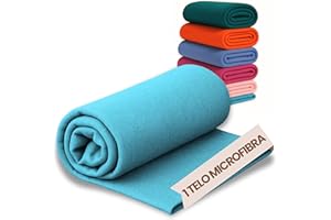 SONIT HOME DECOR SONIT - Telo Mare Microfibra - Telo Mare e Palestra Ultra Leggero Asciugatura Rapida - Asciugamano Microfibra per Spiaggia, Sport e Viaggi 90x160 cm - Turchese