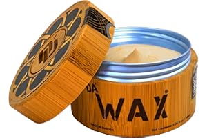 Da'Dude Da'Wax, Hair Wax for Men, Strong-Hold Mens Hair Wax in Bamboo Tub & Gift Bag