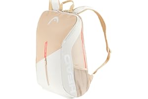 HEAD Tour Backpack - Plecak Tenisowy, Rumiankowy, Biały, 25L