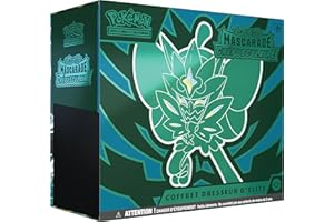 Pokémon JCC Cofanetto Allenatore d'élite Scarlatto e Viola - Masquerade Crepuscolare (1 Carta promozionale completamente illustrata di Ogerpon Maschera Turchese, 9 booster e accessori di gioco