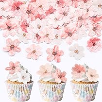 NATEE Lot de 42 Papillon Comestibles en Papier de Riz Gluant