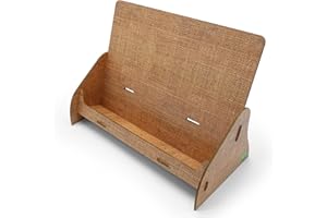 ‎STABLECO stableco 1x ökologischer Prospektständer DIN A4 horzontal mit 1 Fach stabiler Flyerständer im natural Design No Plastic! Just Paper! nachhaltiger Prospekthalter, Postkartenständer schnell aufzubauen