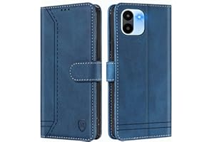 GoodcAcy Funda para Xiaomi Redmi A1/Xiaomi Redmi A2, Carcasa Libro con Tapa de Cuero Piel Wallet Case Flip Cover con Kickstand, Hebilla Magnetica, Ranuras para Tarjetas para Xiaomi Redmi A1/A2,Azul