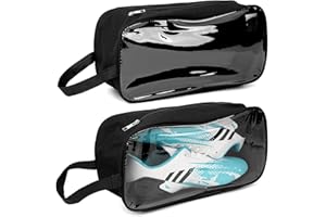 Linkidea 2 Pack Soccer Shoe Carrying Bag, Soccer Cleats Storage Bag, Fit Up to US Men Size 13 Soccer Shoes, Compact Soccer Boots Duffle Bag with Water Resistant Design