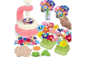 nicknack Activité Manuelle Enfant, Kit Création Bouquet de Fleurs DIY, Jouet Fille 4 5 6 7 8 9 10 Ans, Cadeau Créatif Bricolage Loisir pour Filles 4 5 6 7 8 9 10 Ans