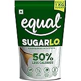 Equal SugarLo | Sugar Blended With Stevia 50% Less Calories | 500g | Pack of 1 | Min. Order 2