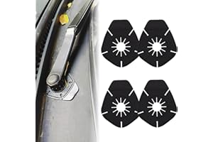 ANBOO 4 Stück Scheibenwischer Schutzhüllen, Wischerloch Schutzabdeckung, Auto Scheibenwischer Arm Loch, Universal Auto Wischer Schutzhülle für LKW SUV PKW Geländewagen (Schwarz)