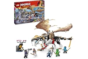 LEGO NINJAGO Egalt the Master Dragon Toy for 8 Plus Year Old Boys & Girls, Dragons Rising Building Set with 5 Ninja Character Minifigures Inc. Nya and Lloyd with Sword Elements, Kids' Gift Idea 71809