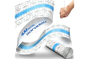 YOGINGO 15CM X 4M Tattoo Folie Heilung, Wasserdichte Klebebandage Transparent Bandage PU Tape, Second Skin Transparente Atmungsaktive Hautschutzauflage für Tätowierte Haut