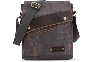FANDARE Vintage Messenger Torba na ramię Komputer Briefcase Torby Praca Szkoła Crossbody Torba Damska Męska Płótno