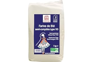 CELNAT Farine de Blé compléte T 110 biologique 1 kilo
