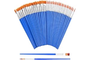 ANQFZQE Small Paint Brushes - 60 Pieces of paint brushes for children,Art Paint Brush set for Acrylic, Watercolor, Oil and Gouache Paints - Ideal for Body Face, Decorations, Figurines and Nail Art
