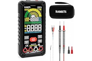 KAIWEETS Multimeter mit 10000 Zählungen, Wiederaufladbares Digitalmultimeter mit True RMS Auto-Range, Intelligentes Strommessgerät misst Spannung, Strom, Widerstand, Durchgang, Frequenz KM601S
