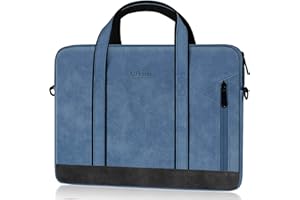 ‎ALFHEIM Alfheim 13-13.3 calowa torba na laptopa, wodoodporna skórzana torba na laptopa Messenger Bag z paskiem na ramię do podróży/biznesu, kompatybilna z Macbook Air/Pro 13 calowa torba na laptopa
