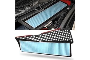 LINKSTYLE Paquete de 2 cubiertas de entrada de filtro de aire para Tesla Model 3 2021, cubierta de elemento de ventilación de flujo de aire, accesorios de protección de rejilla de entrada de aire antibloqueo