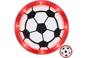 SRV HUB Light Up Sports Return Yoyo 5.5cm – Football Design Yo-Yo Toy for Kids, Durable Plastic with String, LED Flashing Ball Yoyo, Fun Sports Party Bag Filler, Birthday Gifts for Boys Girls