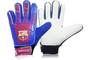 ARSUK Fußball-Torwarthandschuhe für Jungen Kinder Kinder, Fußball-Torwart-Training Handschuhe mit Super Grip Latex Palmen, L:20cm B:10cm Größe: 6