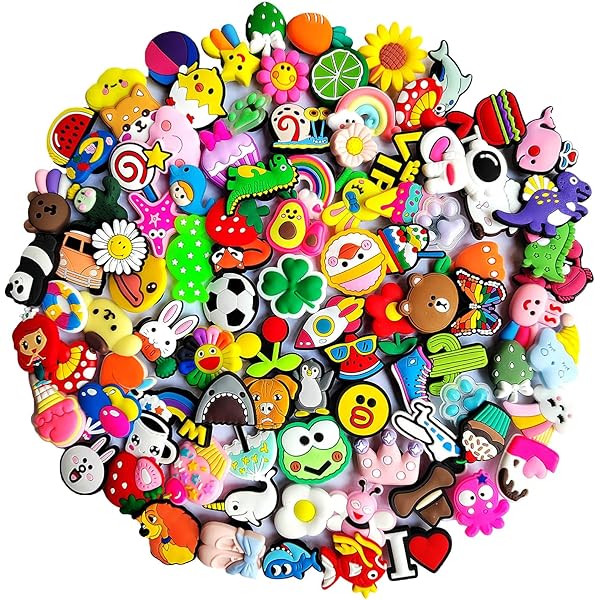 Schuh-Charms Für Kinder – 38 Bunte PVC-Anhänger Für Clogs, Sandalen & Mehr
