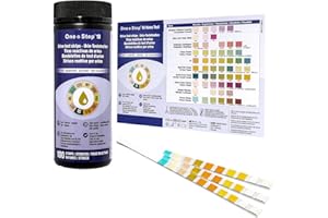 ONE STEP 100 x One+Step Tiras reactivas de Orina 10 in 1 | Con Tabla de Colores para una lectura higiénica | Cetonas, glucosa, bilirrubina, densidad, sangre, pH, proteínas, urobilinógeno, nitritos, leucocitos