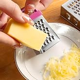 Mini Rende, Paslanmaz &Ccedil;elik &Ccedil;ok Ama&ccedil;lı Mutfak Rendesi, Peynir ve Sarımsak Doğrayıcı, Mor