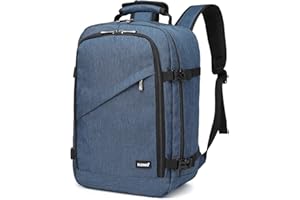 KONO Zaino Ryanair 40x20x25 Zaino da Viaggio per Aereo Bagaglio a Mano per Sotto il Sedile Borsa per Ryanair, Marina Militare